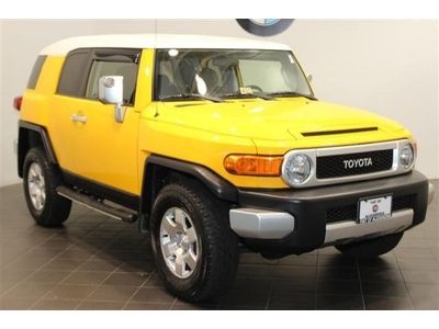 Bright yellow fj cruiser, five-speed manual transmission, mint condition