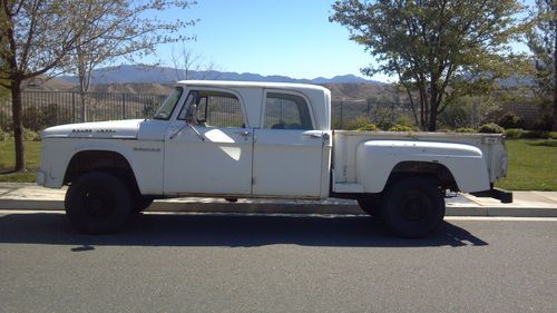 1964 dodge w200 crew cab powerwagon 4x4 runs and drives!