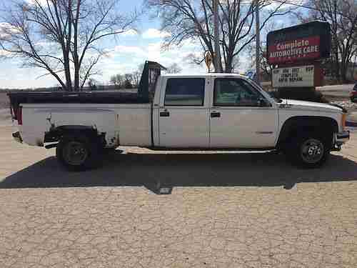 1993 GMC K3500 4X4 Crew Cab Dump, US $8,000.00, image 3