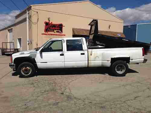 1993 GMC K3500 4X4 Crew Cab Dump, US $8,000.00, image 4