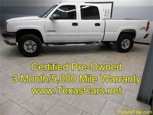 03 silverado 2500 lt 4wd crew not duramax certified warranty we finance!!!