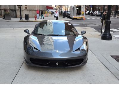 2011 Ferrari 458 Italia Coupe Grigio Silverstone 1 Owner Car Low Miles!!, US $278,800.00, image 2