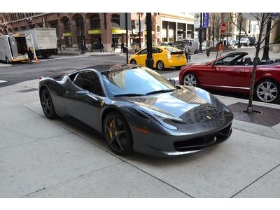 2011 Ferrari 458 Italia Coupe Grigio Silverstone 1 Owner Car Low Miles!!, US $278,800.00, image 3