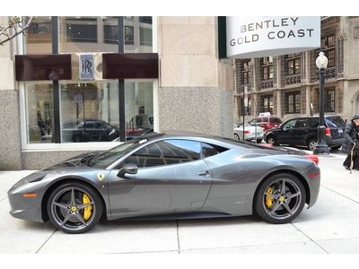 2011 Ferrari 458 Italia Coupe Grigio Silverstone 1 Owner Car Low Miles!!, US $278,800.00, image 7
