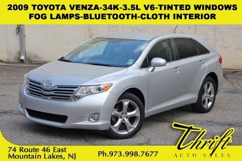 2009 toyota venza-34k-3.5l v6-tinted windows-fog lamps-bluetooth-cloth interior