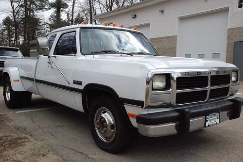 1993 dodge ram d350 extended cab 2wd dually pickup with cummins 12v turbo diesel