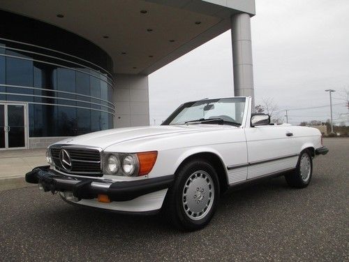 1988 mercedes-benz 560sl convertible white rare find super clean