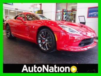 2013 srt viper gts adrenaline red v10 6spd nav back up camera heated leather