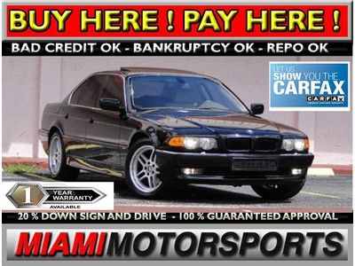 We finance 01 bmw 7 series cd abs brakes a/c alloy wheels am/fm/cass. pwr seat