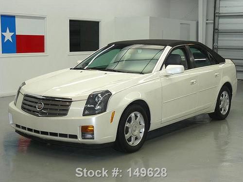 2003 cadillac cts v6 auto leather canvas top alloys 38k texas direct auto