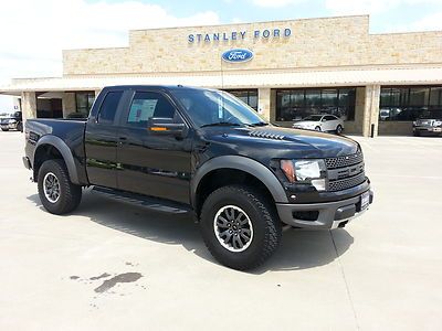 Black 2010 svt raptor 6.2l 4x4 w/ navigation only 12k miles certified one owner