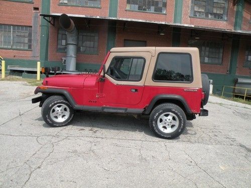 1988 jeep wrangler 5spd,6 cyl, 129k w/snow plow set up-no reserve