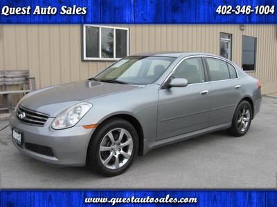 06 g35x awd leather sport roof silver/black sharp we finance/ship worldwide