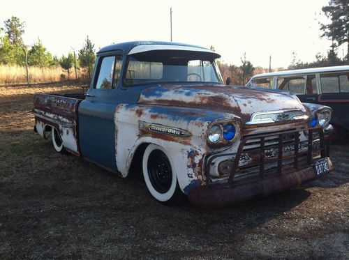 1959 chevrolet apache truck fleetside   rat hot street rod