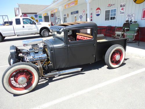 1930 ford model a pickup with 1932 ford wheels, chevrolet motor ,