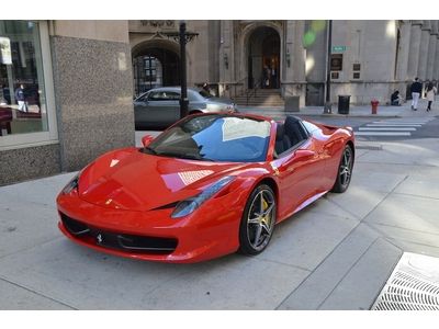 2013 ferrari 458 italia spider rosso corsa 1 owner dont wait for 2 years buy now
