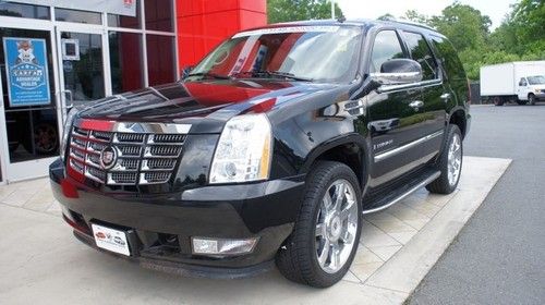 09 escalade lux awd black / tan interior nav 22 wheels $0 dn $615/month!