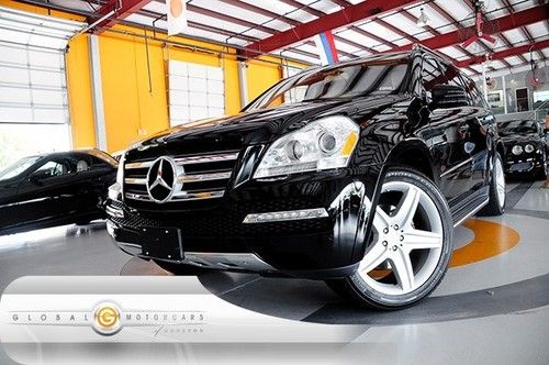 12 mercedes-benz gl550 awd 32k 1-own navi 3rd-row moonroof rear-cam rear-ent pdc