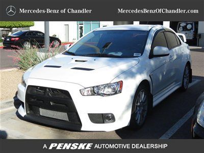 2011 mitsubishi lancer evolution gsr, white, very nice, call 480-421-4530