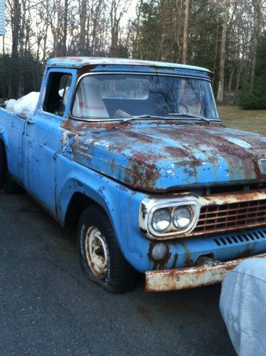 1958 ford f100 custom cab pickup parts truck or restoration