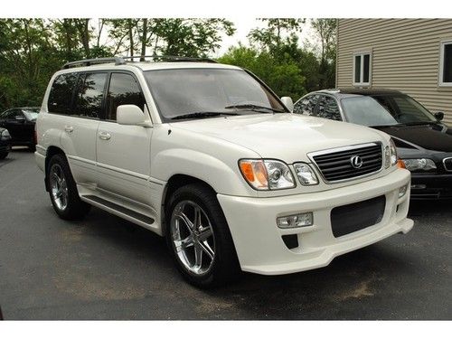 98 lx470 moonroof pearl white 76k miles clean carfax!! export ready