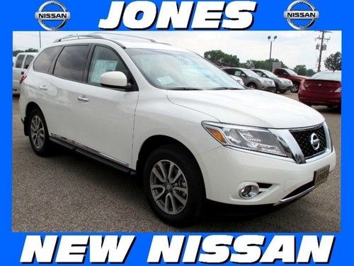 New 2013 nissan pathfinder 2wd sl premium package msrp $38995 moonlight white