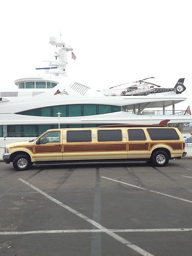 2002 ford excurtion xlt stretch limousine suv woody tours,transportation,rides