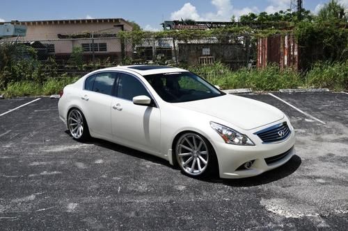 2012 infiniti g25 journey sedan | vossen wheels | bagged on accuair air ride
