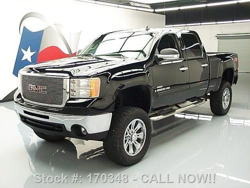 2008 gmc sierra 2500 sle crew z71 4x4 lift diesel 20's! texas direct auto