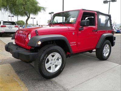 4wd 2dr sport low miles suv manual gasoline 3.8l smpi v6 engine red