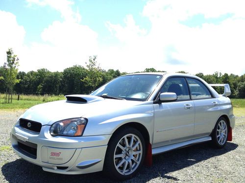 2004 subaru impreza wrx sti 2.5l turbo awd 61k clean carfax clear virgina title