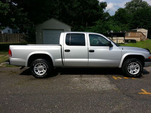 2003 dodge dakota slt crew cab pickup 4-door 4.7l  2wd 124k hyw miles - keyless