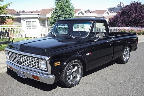 1972 cheyenne pickup truck short wide box, rare factory 402 big block, automatic