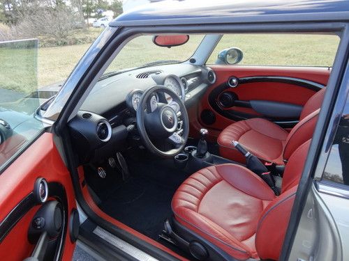 Find used 2008 Mini Cooper S 37K miles Rare Red Leather Interior ...