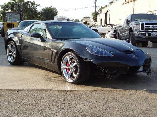 2012 chevrolet corvette grand sport coupe damaged salvage runs! rare low miles!!