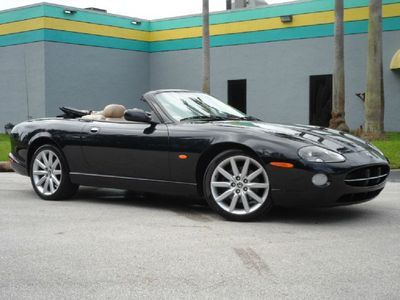 Xk8 4.2l v8 convertible black over tan leather runs great