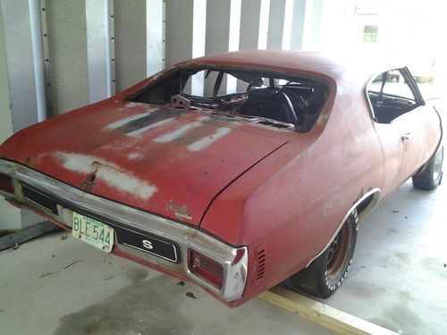1970 chevelle ss bb 454 factory red 4speed pw/ps/pb/tw project rare!