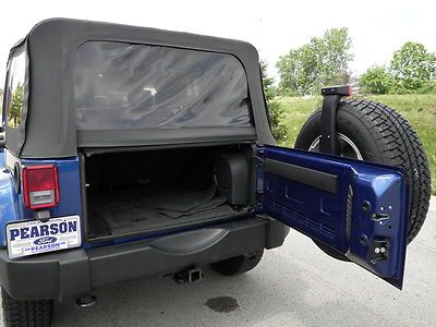 45k miles wrangler unlimited blue black soft top 4x4 4wd off road 4 door lift, image 18