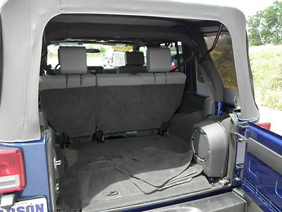 45k miles wrangler unlimited blue black soft top 4x4 4wd off road 4 door lift, image 19