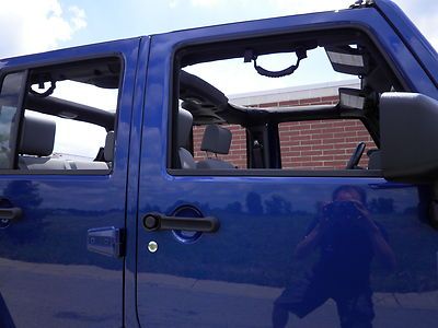 45k miles wrangler unlimited blue black soft top 4x4 4wd off road 4 door lift, image 22