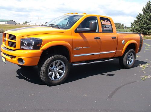 2005 dodge ram 2500 powerwagon custom orange factory lifted sweet!!!!!low miles!