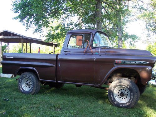 1959 Chevrolet Apache 3100 NAPCO 4x4 Extremely Rare Fleetside NO RESERVE AUCTION, image 16