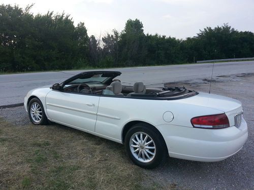 2002 convertible chrysler sebring lxi 2-door 2.7l white