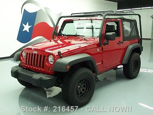 2007 jeep wrangler x 4x4 6speed roof rack tow hitch 36k texas direct auto