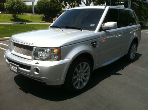 2006 range rover sport supercharged silver  black leather clean carfax certified