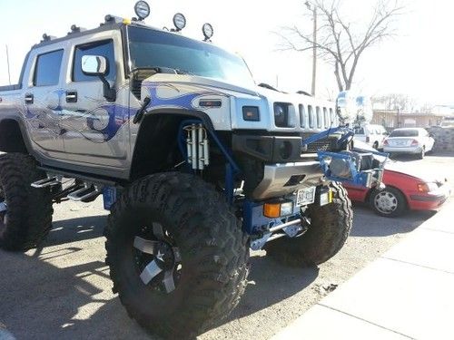 2005 hummer h2 sut custom 10ft tall leather navigation 4x4 gray automatic