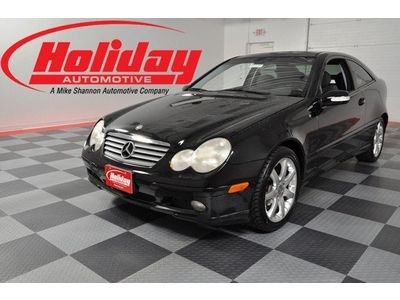 2003 mercedes-benz c-230 kompressor 98k miles black auto leather we finance!