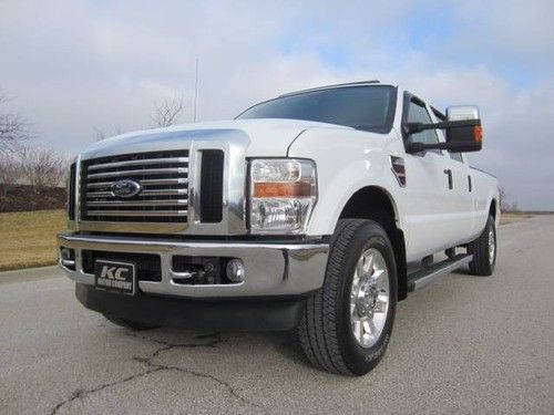 F250 crew sd 4x4 lariat leather htd s/r sync boards 1 owner tow all power