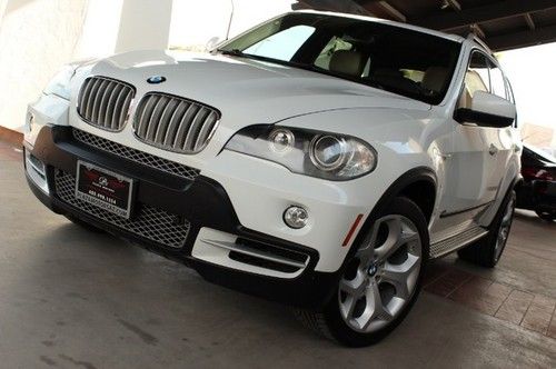 2008 bmw x5 sport/premium. 4.8l v8. white/tan. navi. loaded. clean carfax.