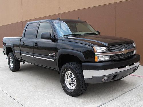 04 chevy silverado k2500 4x4 duramax diesel 6.6l crew cab lt short bed